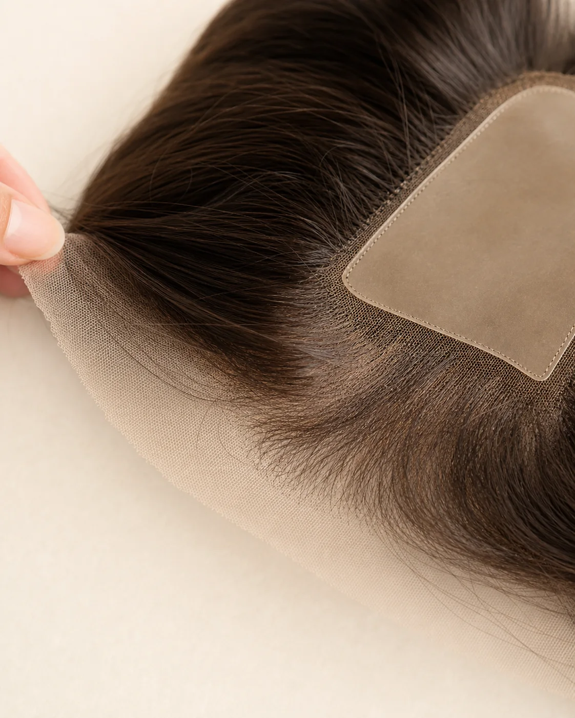 Original illustrative wig lace and attachment zones