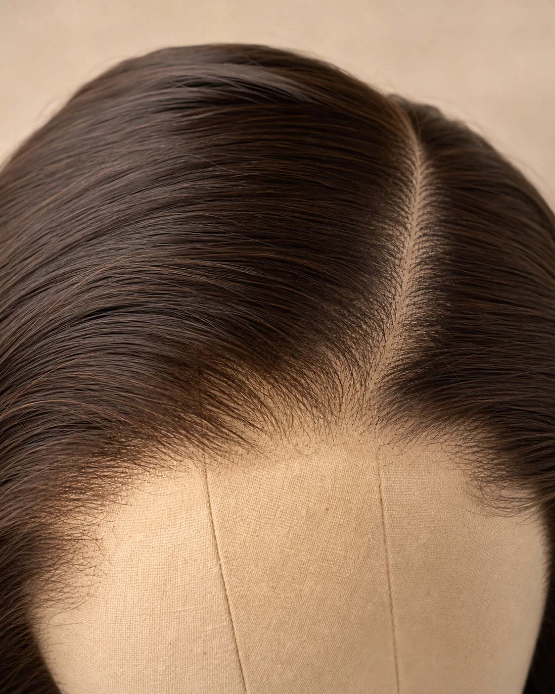 Original illustrative natural hairline and parting detail