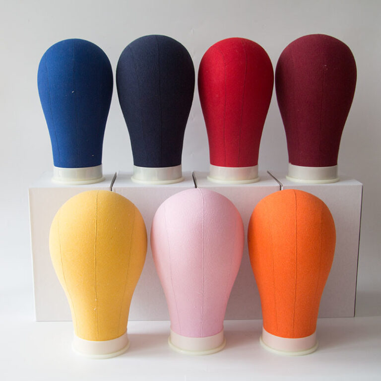 Canvas Block Head for Wig Making & Display