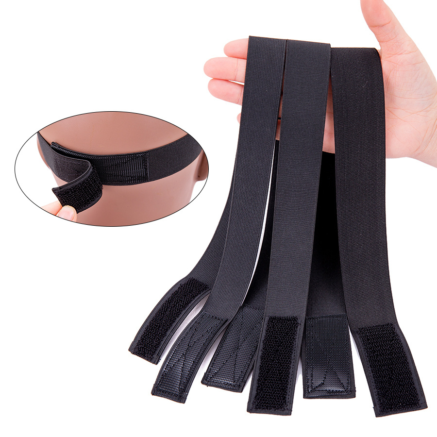 Adjustable Lace Melt Band — Fastening demonstration and width samples