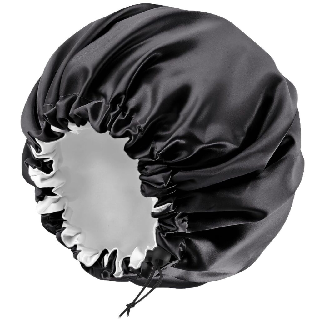 Adjustable Double-Layer Satin Bonnet