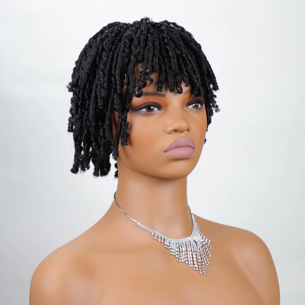 Black Twist-Curl Synthetic Hair Topper - additional supplier reference view 2