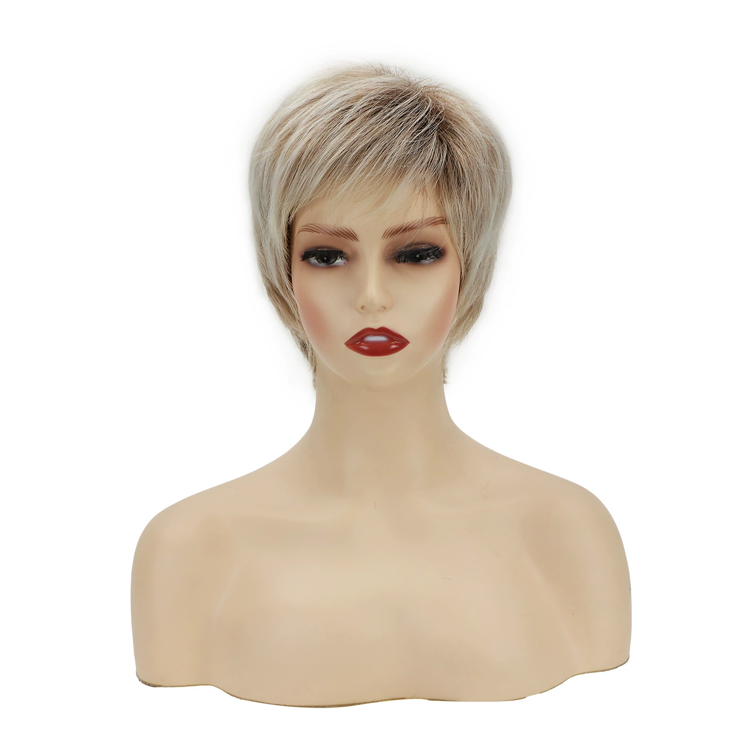 Silver Feathered Pixie Synthetic Wig - additional supplier reference view 1