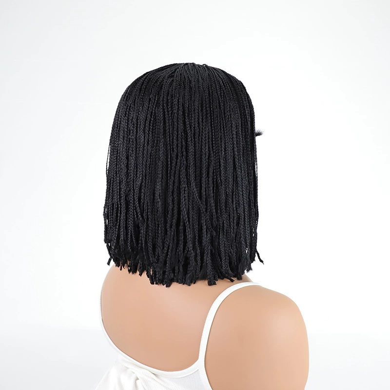 Black Braided Bob Synthetic Headband Wig - additional supplier reference view 2