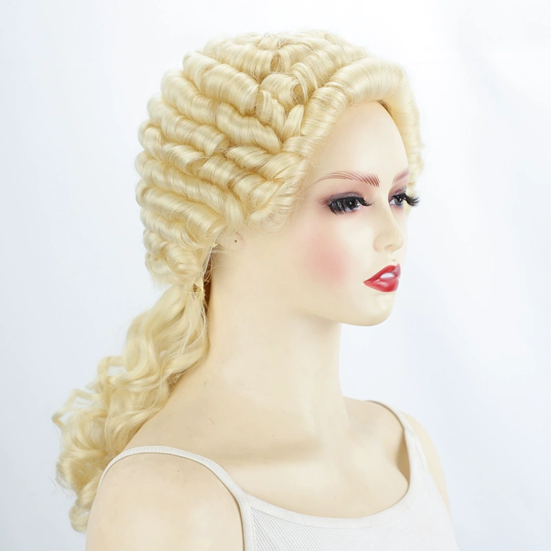 Pale Blonde Historical Court Synthetic Costume Wig - additional supplier reference view 1