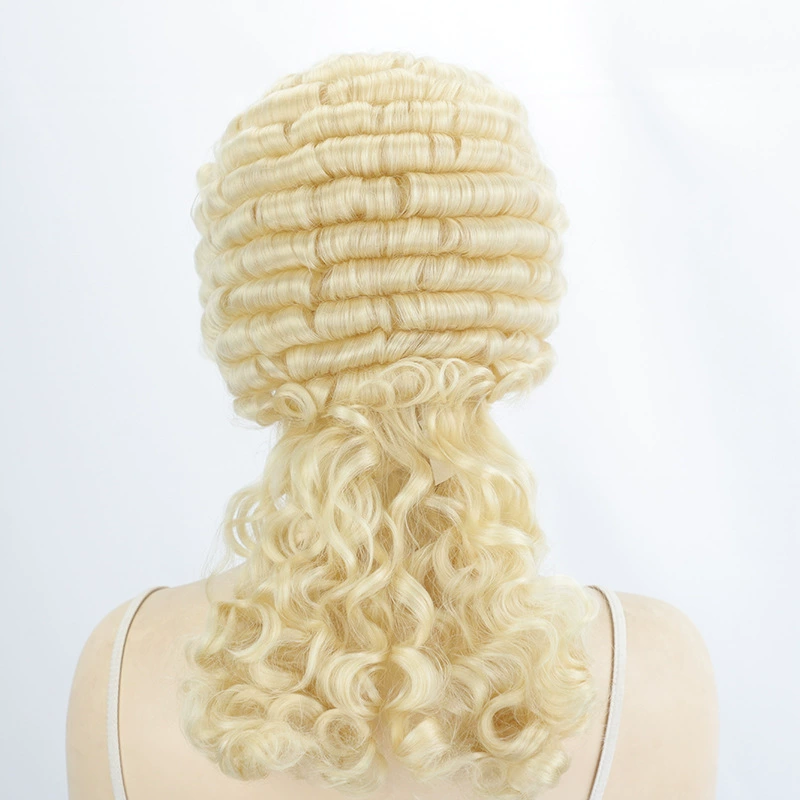 Pale Blonde Historical Court Synthetic Costume Wig - additional supplier reference view 2
