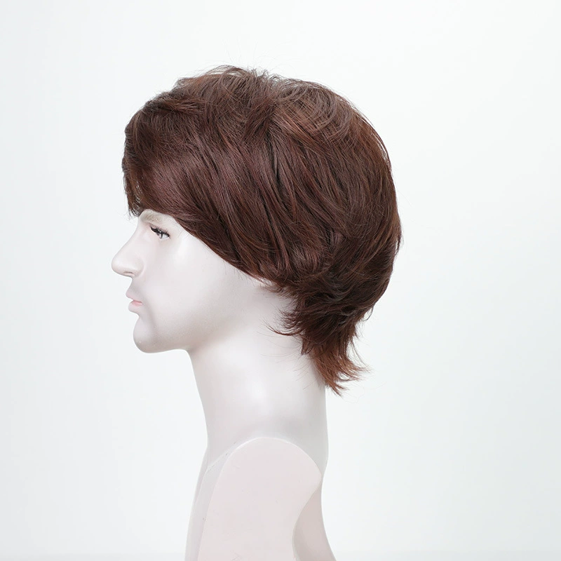 Men's Auburn Layered-Wave Synthetic Wig - additional supplier reference view 1