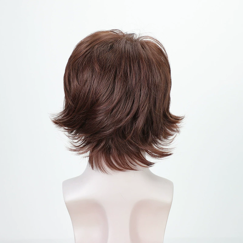 Men's Auburn Layered-Wave Synthetic Wig - additional supplier reference view 2